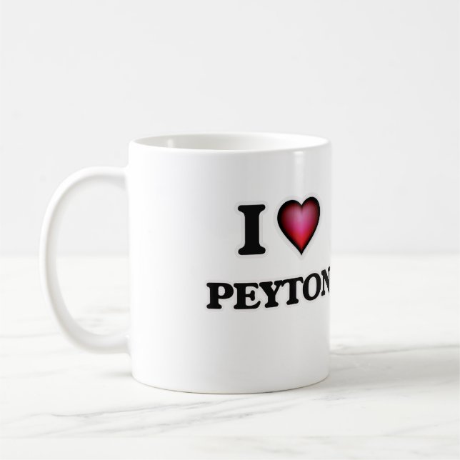 Mug J'aime Peyton (Gauche)
