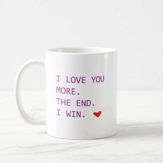 Mug J'aime plus la fin que je gagne (Gauche)