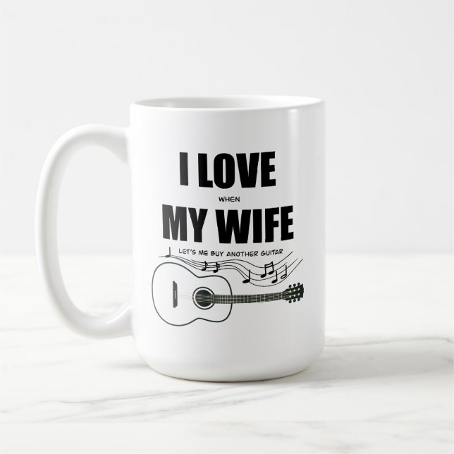 Mug J'aime quand ma femme me fait acheter une autre gu (Gauche)