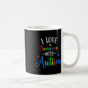 Mug J'Aime Quelqu'Un Avec Sensibilisation sur l'autism