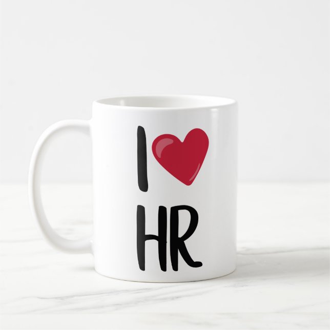 Mug J'aime Ressources humaines RH (Gauche)