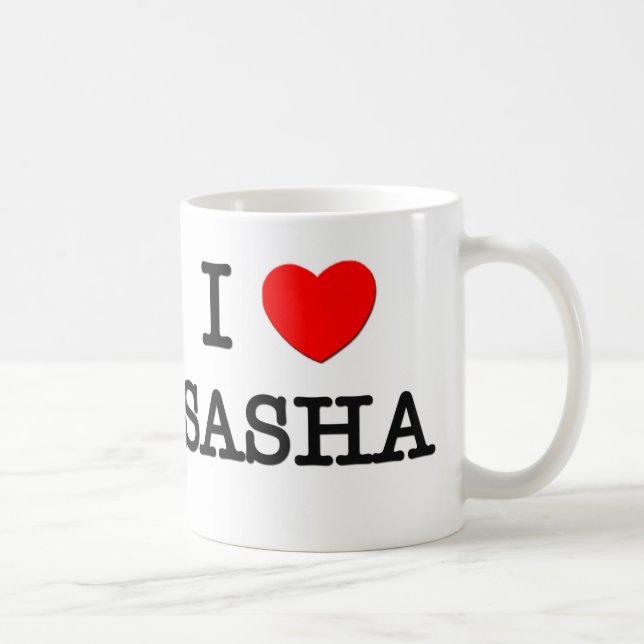 Mug J'aime Sasha (Droite)