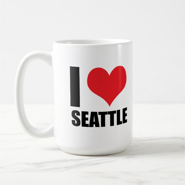 Mug J'aime Seattle (Gauche)