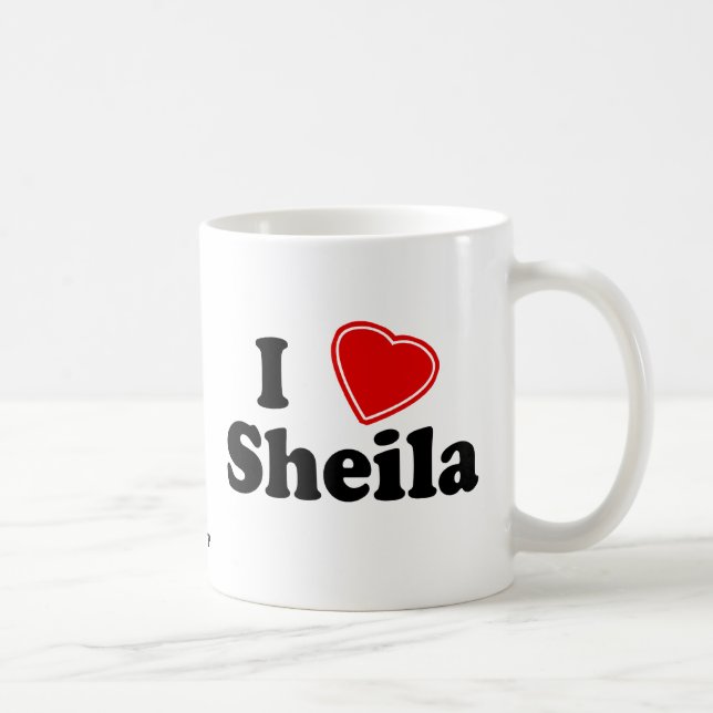 Mug J'aime Sheila (Droite)