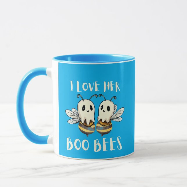 Mug J'aime Son Boo Bees Funny Halloween Saison (Gauche)