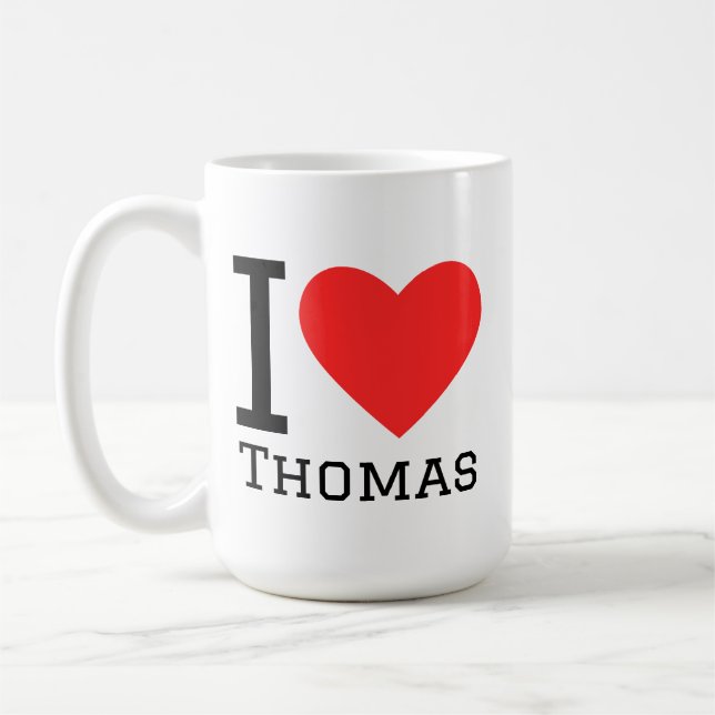 Mug J'aime thomas (Gauche)