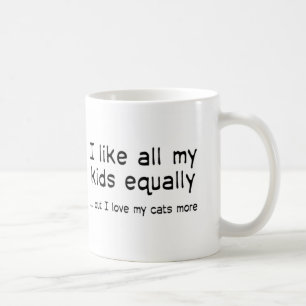 Mug J'aime tous mes enfants également mais j'aime plus