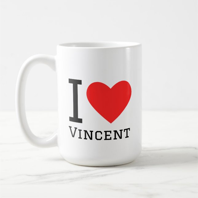 Mug J'aime Vincent (Gauche)