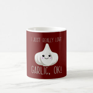 Mug J'Aime Vraiment L'Ail Ok ! Cadeau de l'ail de Kawa