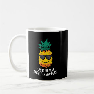 Mug J'Aime Vraiment Les Ananas Mignonnes Aiguille Summ