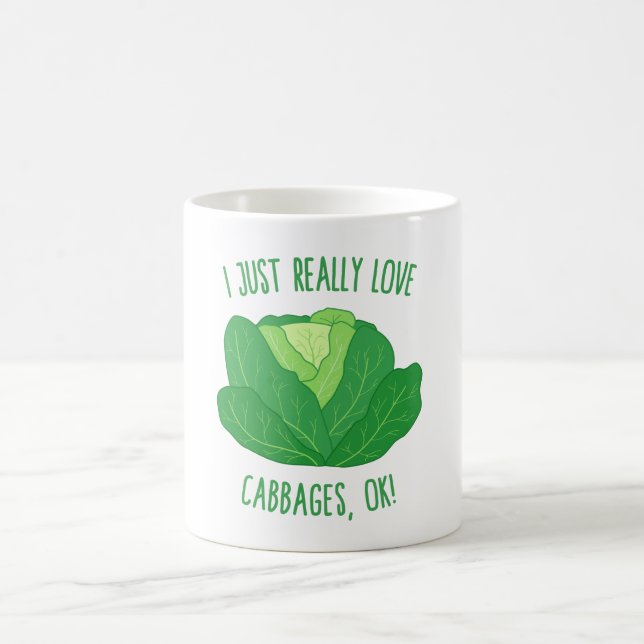 Mug J'Aime Vraiment Les Cabbages, OK !T-shirts (Centre)
