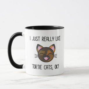 Mug J'Aime Vraiment Les Chats Tortie D'Accord ?Tortois