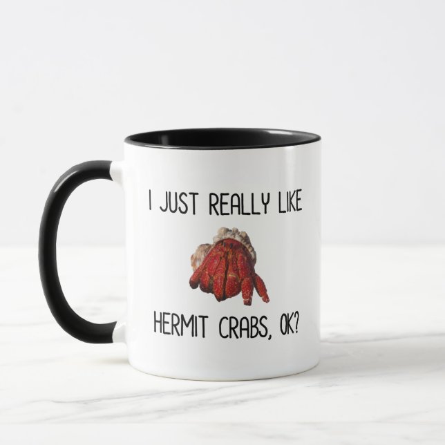 Mug J'Aime Vraiment Les Crabes D'Hermite, OK ? (Gauche)