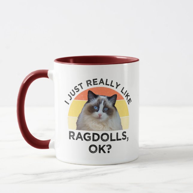 Mug J'Aime Vraiment Les Ragdolls, OK ? (Gauche)