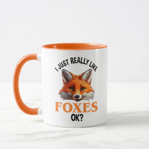 Mug J'Aime Vraiment Les Renards D'Accord ?