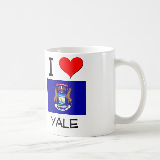 Mug J'aime Yale Michigan (Droite)
