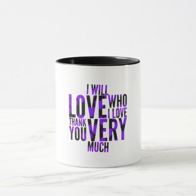 Mug J'Aimerai Qui J'Aime Les Purples (Centre)