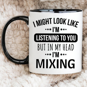 Mug J'AIMERAIS VOUS ÉCOUTER, DJ Personnalisé