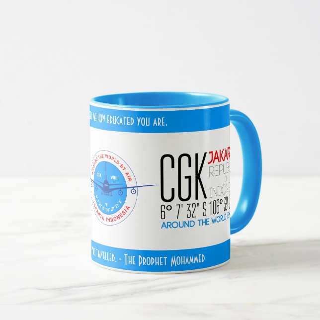Mug Jakarta, Indonésie (Devant droit)