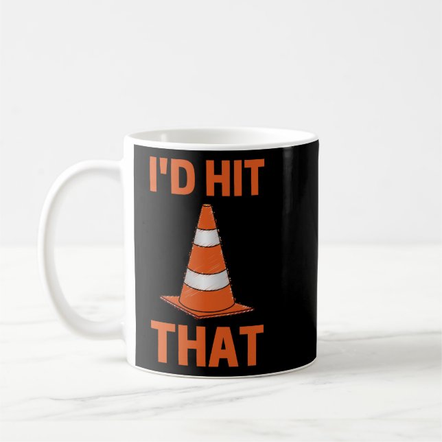 Mug J'allais frapper ce drôle d'autocross orange embou (Gauche)