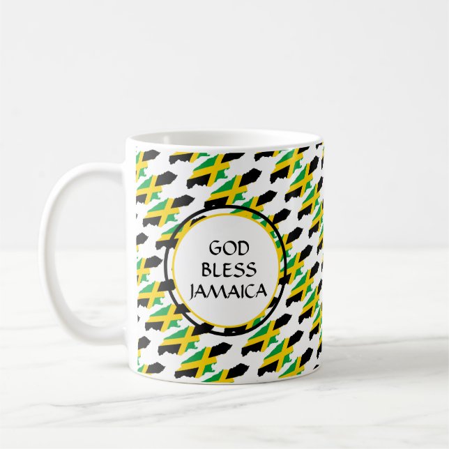 Mug JAMAICA Drapeau Patriotique Personnalisé Monogramm (Gauche)