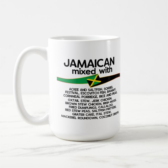 Mug Jamaïcain Mélangé Avec La Jamaïque Fière  (Gauche)