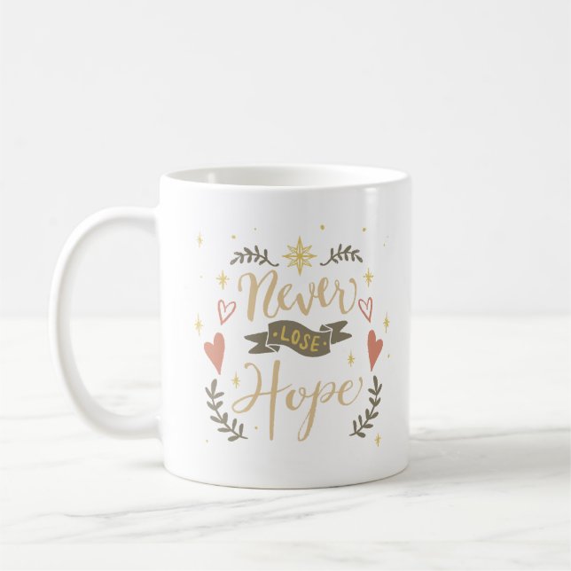Mug jamais perdre espoir (Gauche)
