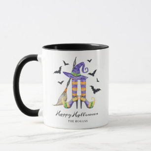Mug Jambes de sorcière d'Halloween et Casquette