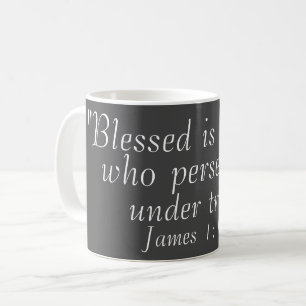Mug James 1:12 Citation de la Bible Imprimer le café g