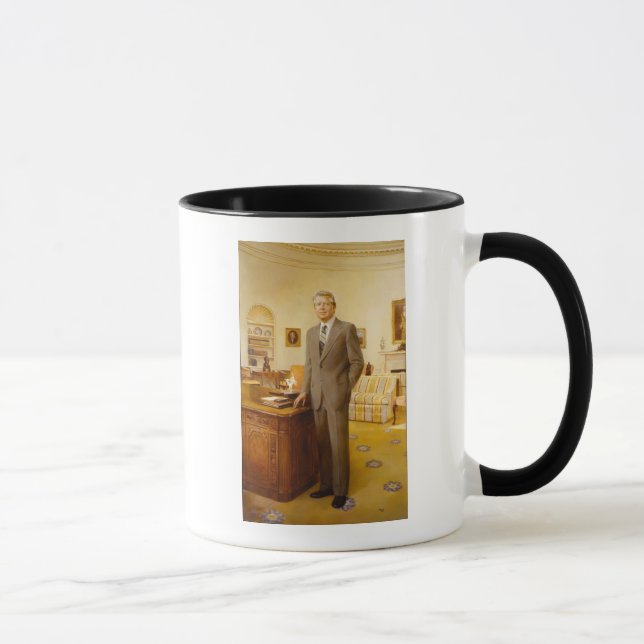 Mug James Earl Carter peint le portrait du président a (Droite)