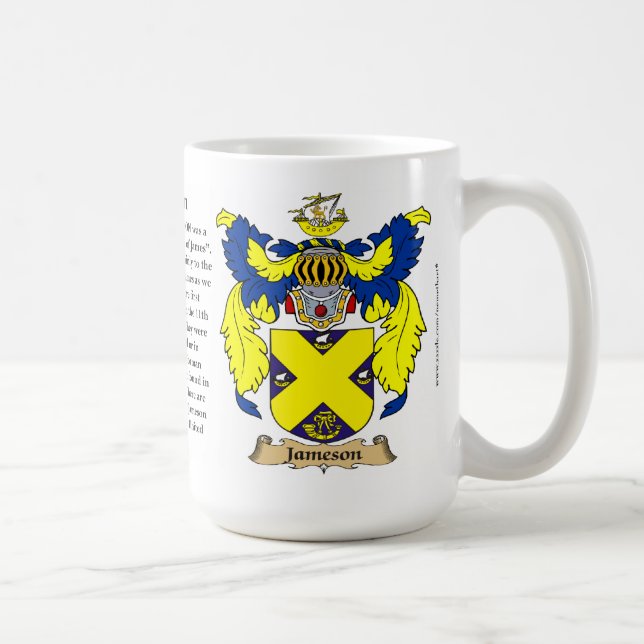Mug Jameson, l'origine, la signification et la crête (Droite)