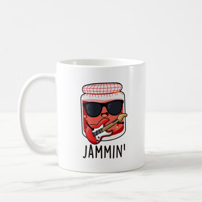 Mug Jammin Funny Rocker Jam Pun (Gauche)