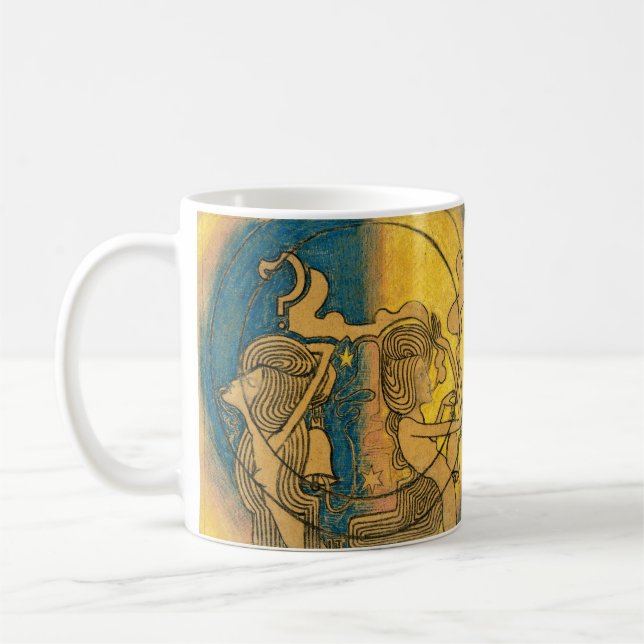 Mug Jan Toorop Art Nouveau Deux Personnages Féminins S (Gauche)