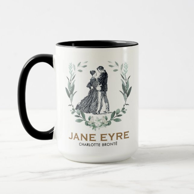 Mug Jane Eyre et Edward Rochester avec Wreath (Gauche)