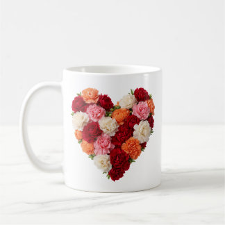Mug January Birth Flower Carnation Heart