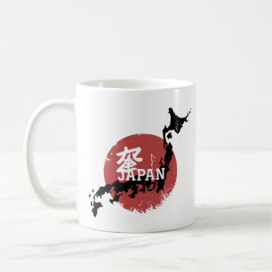 Mug Japon Carte soleil levant - Culture japonaise