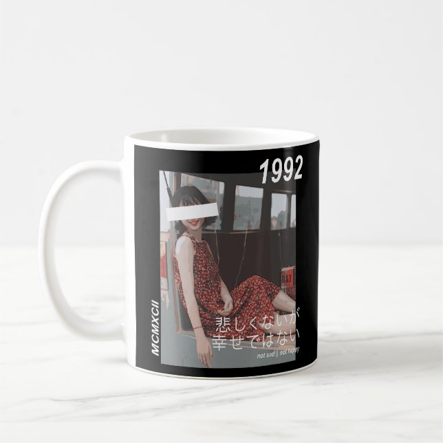 Mug Japonais Cyberpunk Tokyo Streetwear Aesthetic Japa (Gauche)
