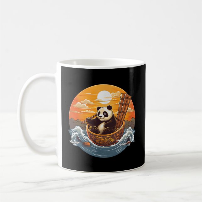 Mug Japonais Panda Sushi Bowl Serene (Gauche)