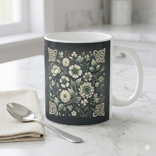 Mug Jardin aux tressages de trèfle chuchoté