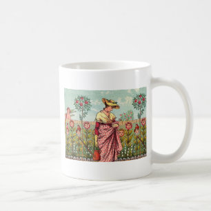 Mug Jardin Croître Fleur Femme Art Antique