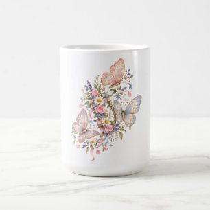Mug Jardin d'anniversaire papillon pastel