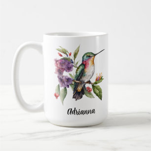 Mug Jardin de colibris Fleurs Printemps