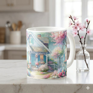 Mug Jardin de cottage bleu de Blossom Lane