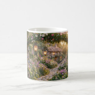 Mug Jardin de cottage de fleurs enchantées Art