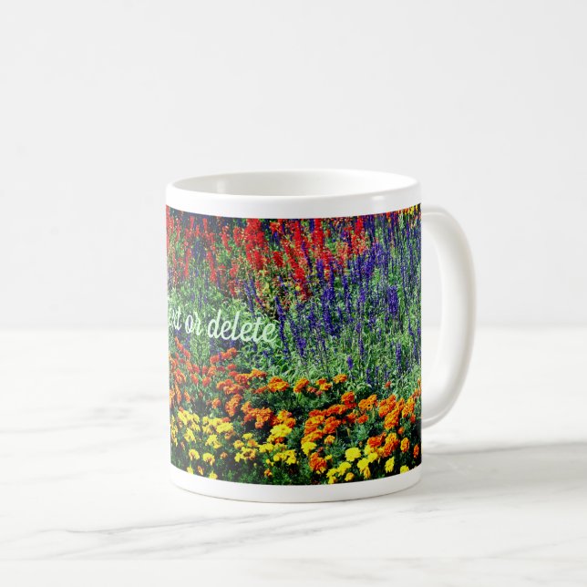 Mug Jardin de fleurs Beauté personnalisée (Devant droit)