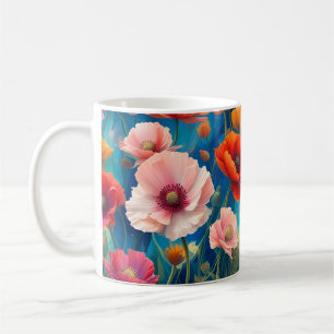 Mug Jardin de fleurs de pavot multicolores-47569