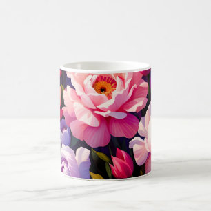 Mug Jardin de floraison rose du lever de soleil Zen de