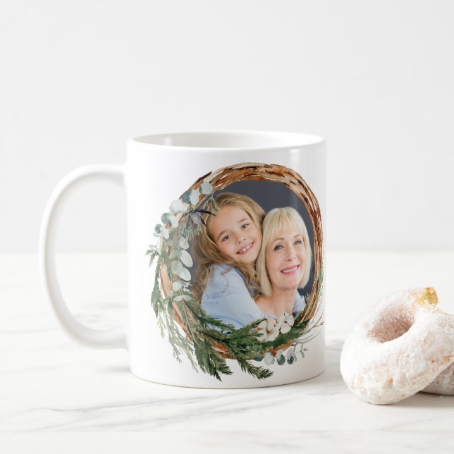 Mug Jardin de la mère moderne feuille de couronnes vac (Avec donut)