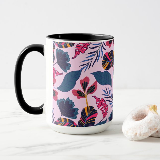 Mug Jardin Feuille tropical (Avec donut)