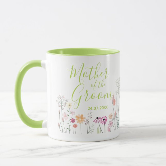 Mug Jardin fleur sauvage Aquarelle Mère de la chambre (Gauche)